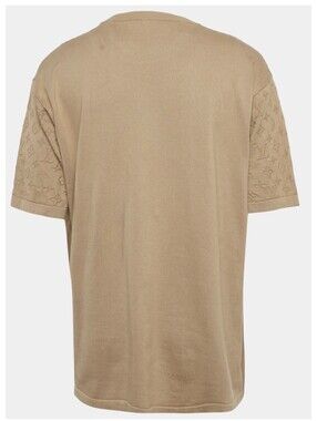 Louis Vuitton Brown Embossed Sleeve T-Shirt Medium Made in